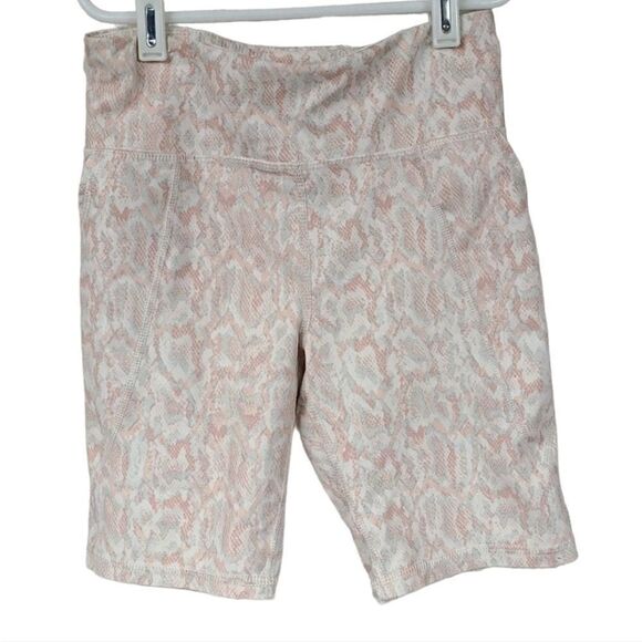 OLD NAVY Girls High-Waisted PowerSoft Side-Pocket Biker Shorts Snake Large 10/12 - Picture 1 of 9